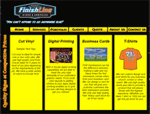 Tablet Screenshot of finishline-signs.com